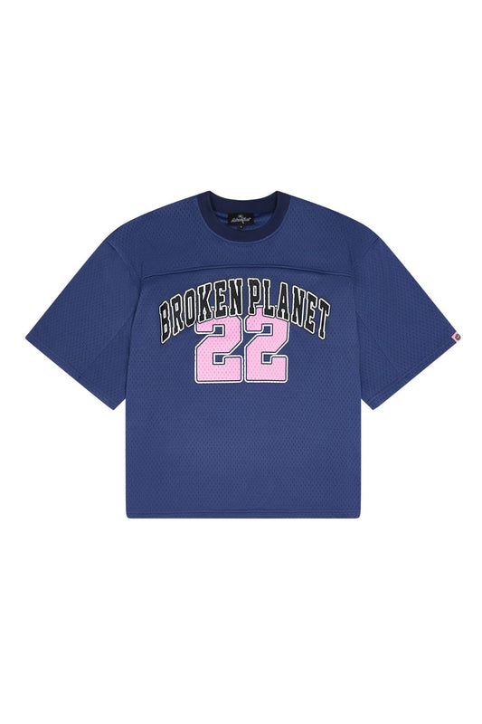 Broken Planet Double Layered Mesh Football Jersey ‘Outerspace Blue’