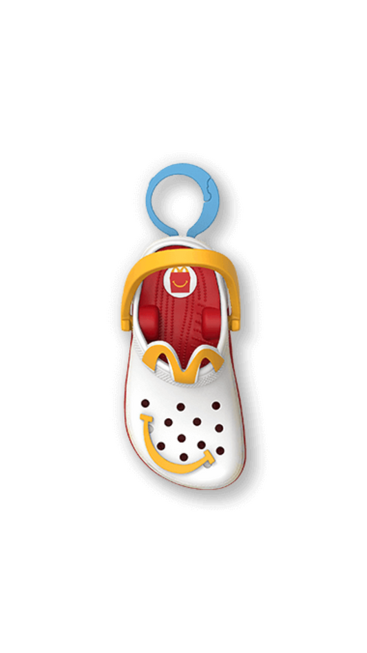 Mini Croc Keychain McDonald’s Australia Exclusive ( White / Red)