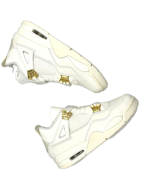 Women's Air Jordan 4 Metallic Gold